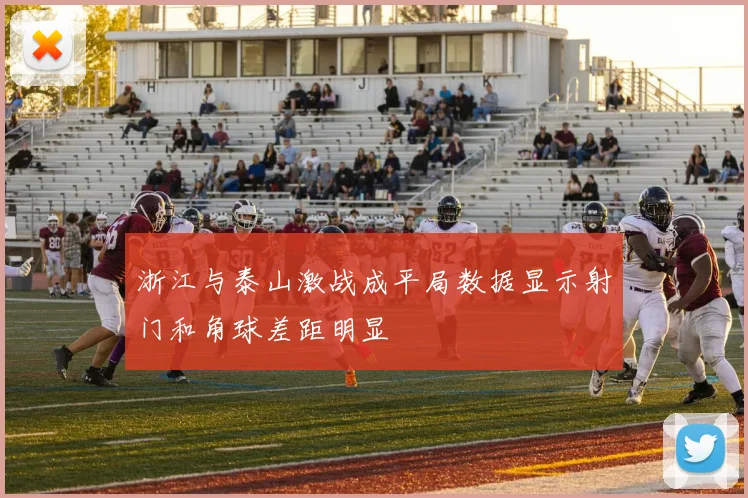 浙江与泰山激战成平局数据显示射门和角球差距明显